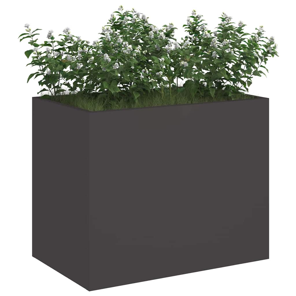 Garden Planter Black 50 x 32 x 40 cm Cold-rolled Steel