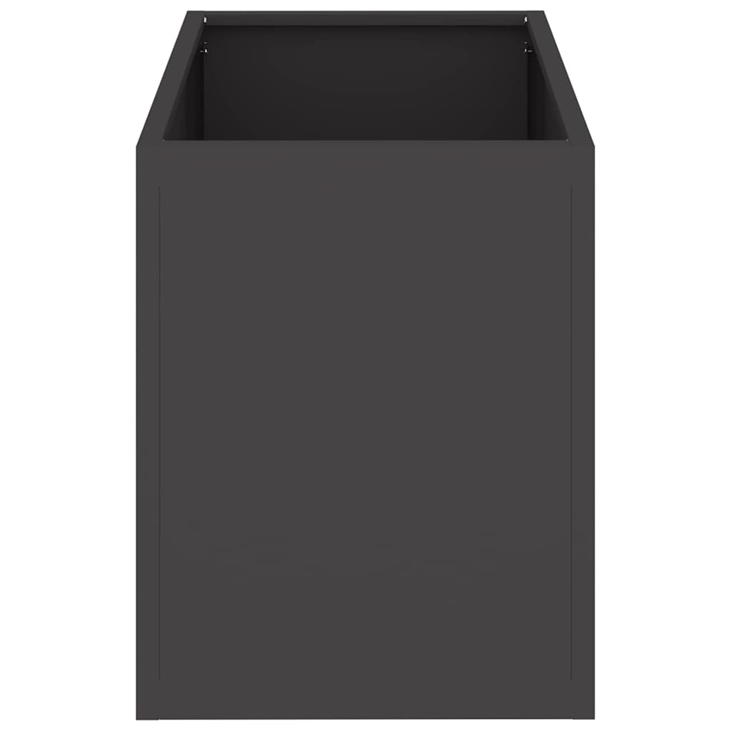 Garden Planter Black 50 x 32 x 40 cm Cold-rolled Steel