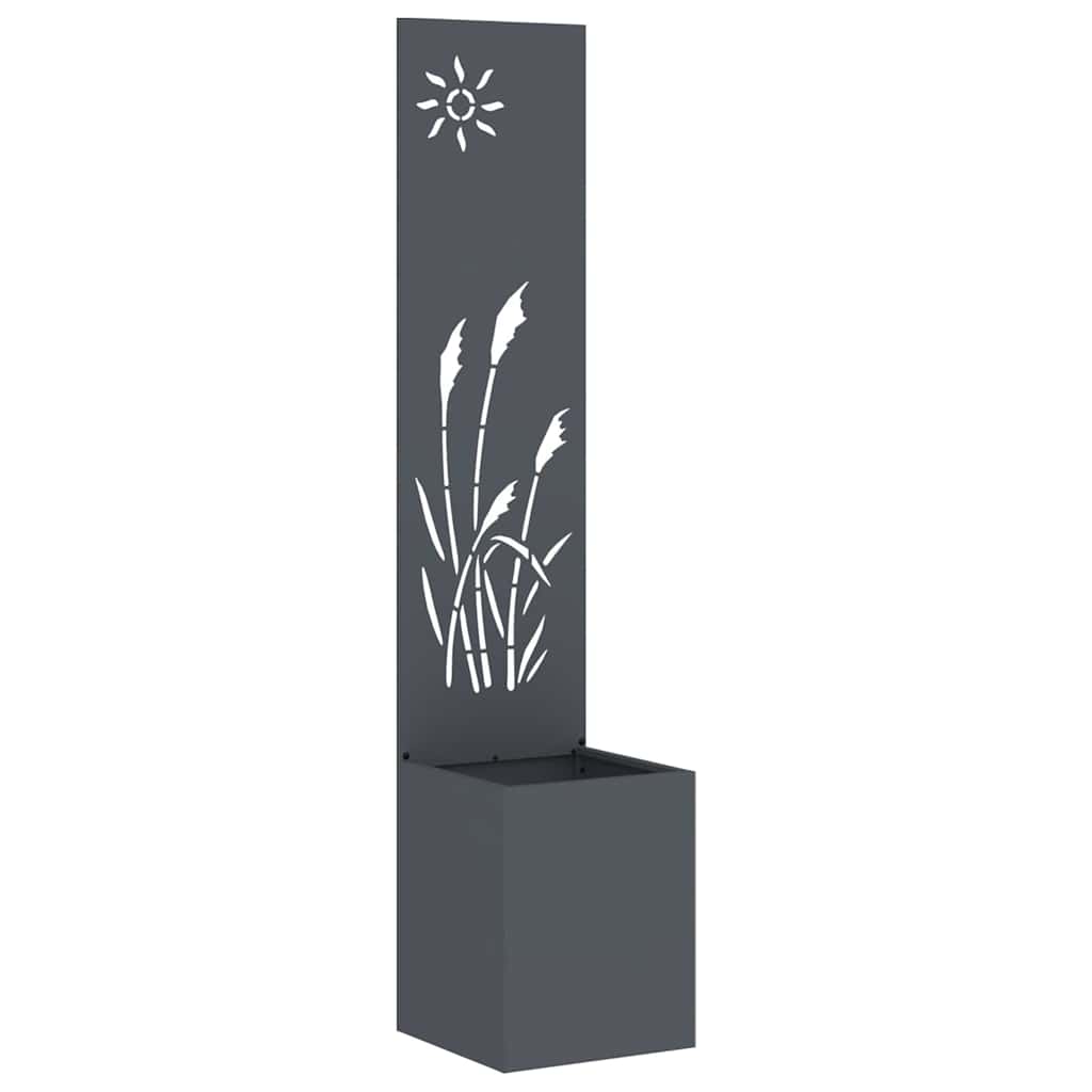 Garden Privacy Screen Anthracite 32 x 150 cm Cold-rolled steel