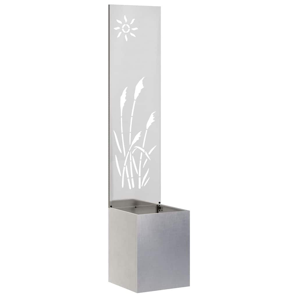 Garden Privacy Screen Sliver 32 x 150 cm Stainless steel