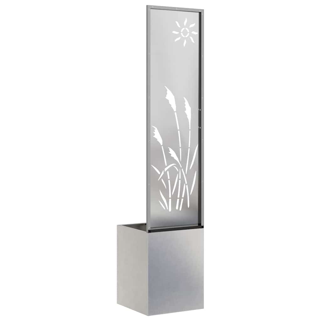 Garden Privacy Screen Sliver 32 x 150 cm Stainless steel
