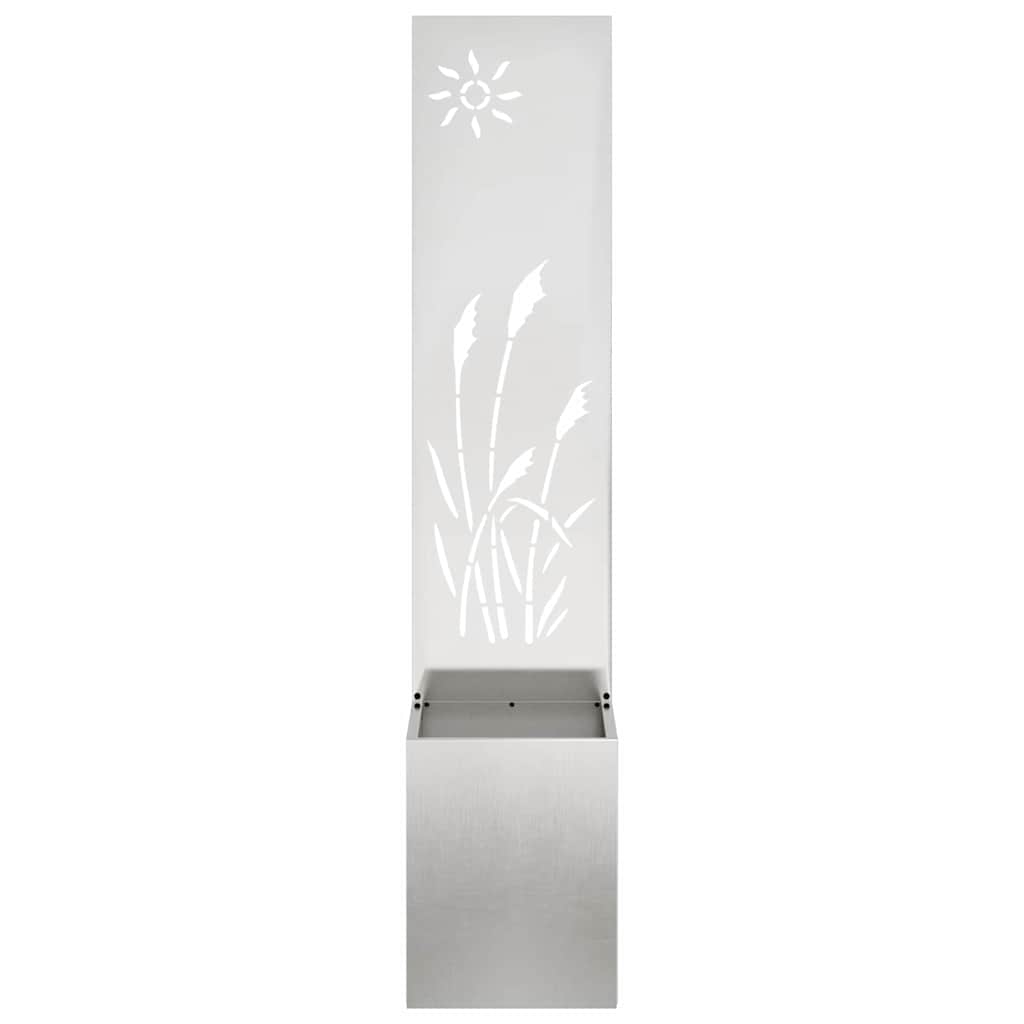 Garden Privacy Screen Sliver 32 x 150 cm Stainless steel