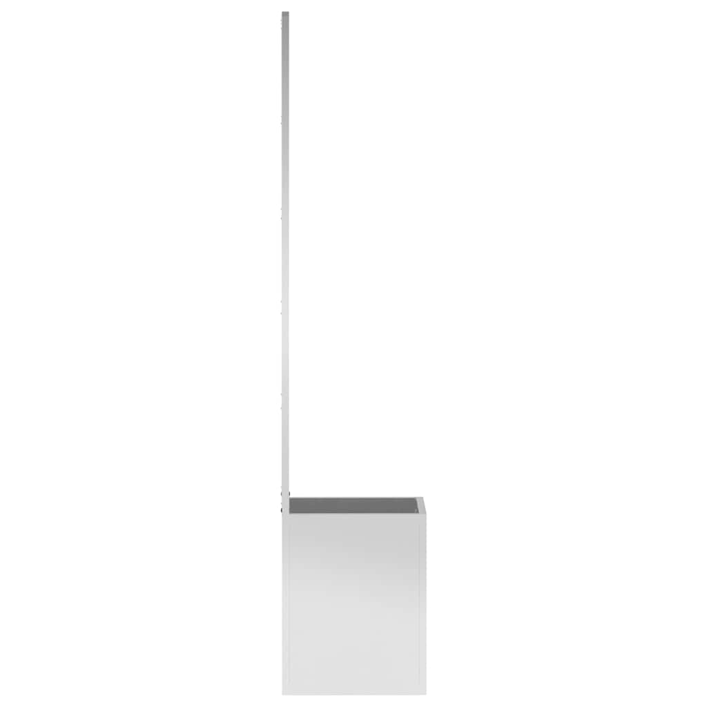 Garden Privacy Screen Silver 32 x 150 cm Galvanised steel