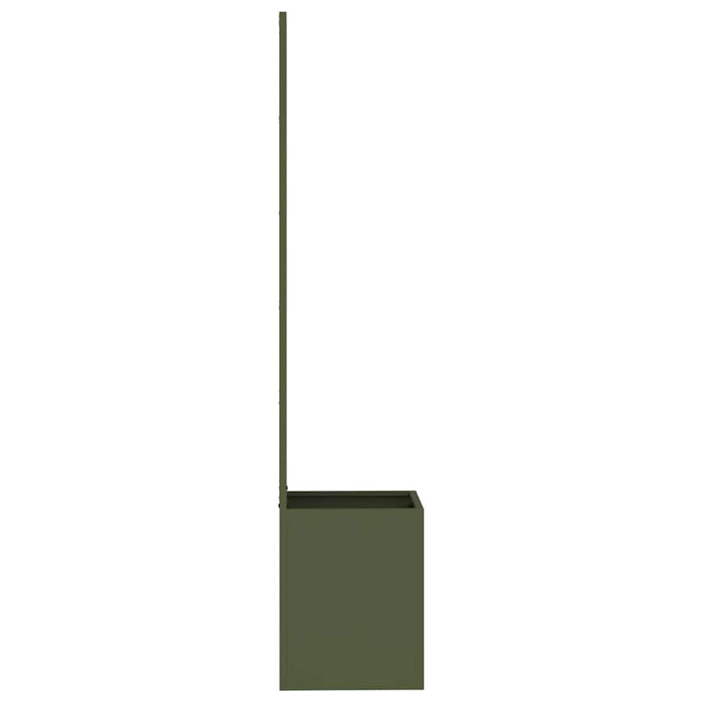 Garden Privacy Screen Olive green 32 x 150 cm Cold-rolled steel
