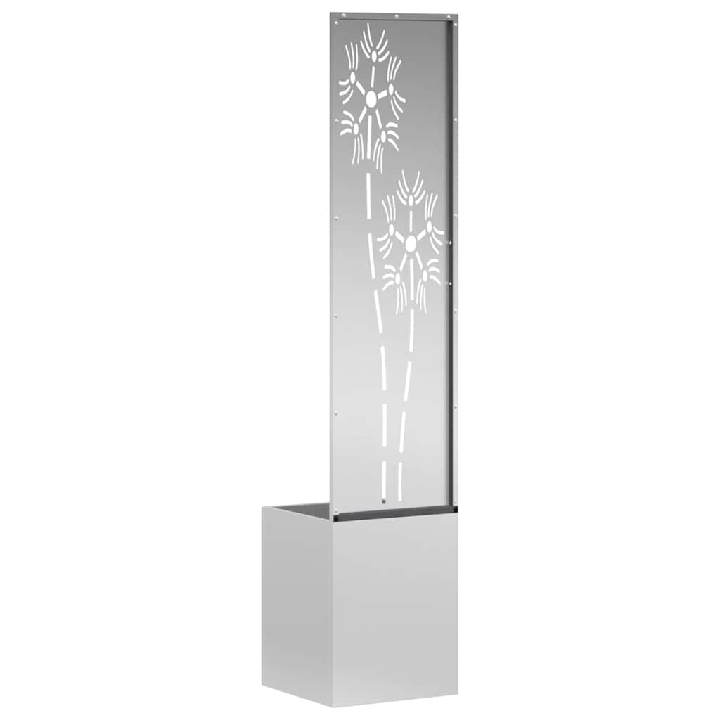 Garden Privacy Screen Silver 32 x 150 cm Galvanised steel