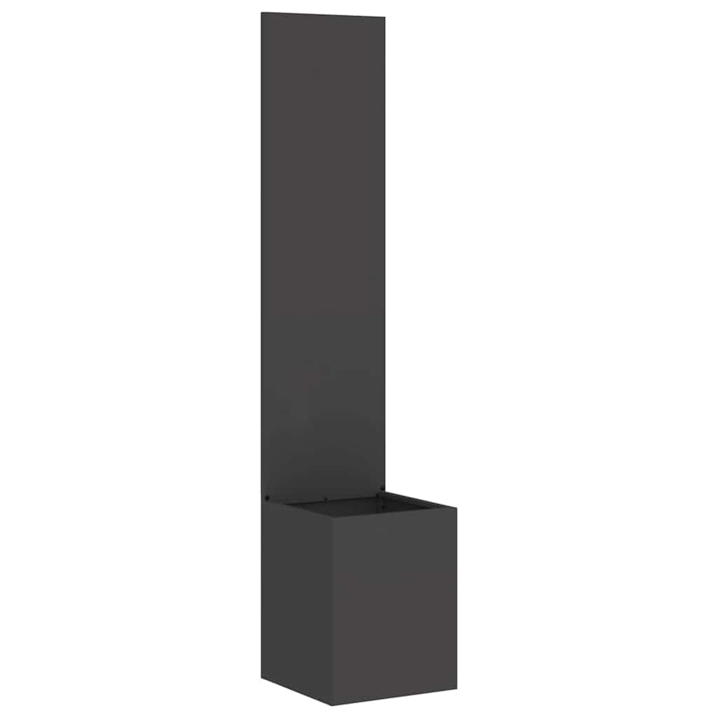 Garden Privacy Screen Black 32 x 32 x 150 cm Cold-rolled steel