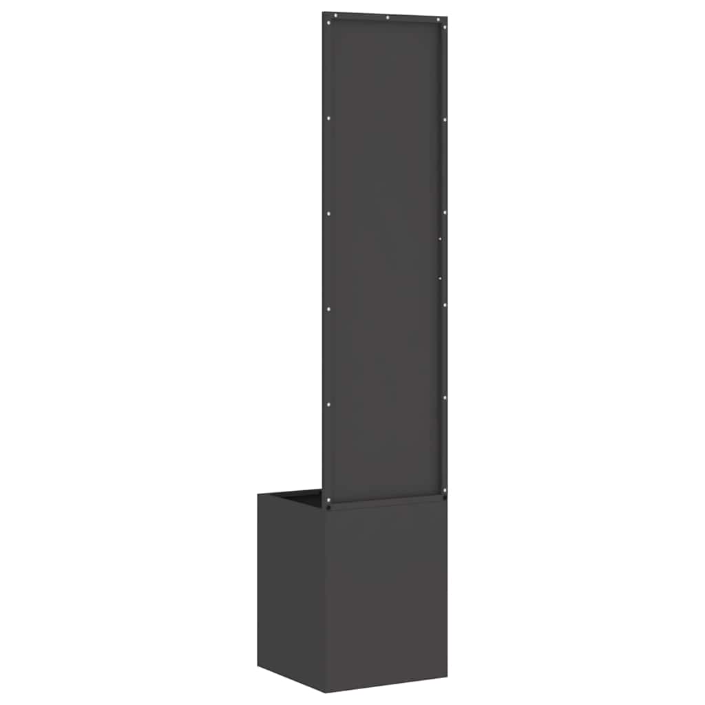 Garden Privacy Screen Black 32 x 32 x 150 cm Cold-rolled steel