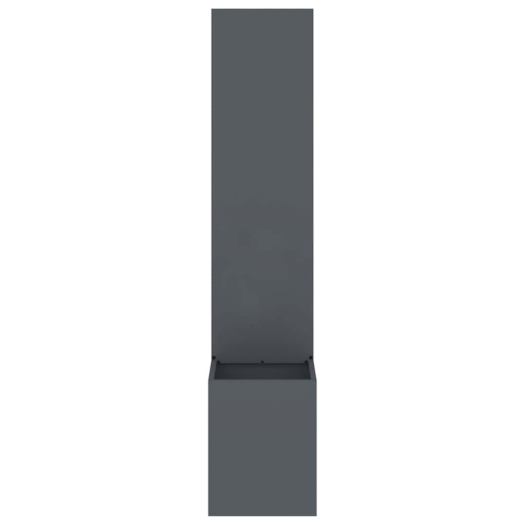 Garden Privacy Screen Fretwork Anthracite 32 x 32 x 150 cm