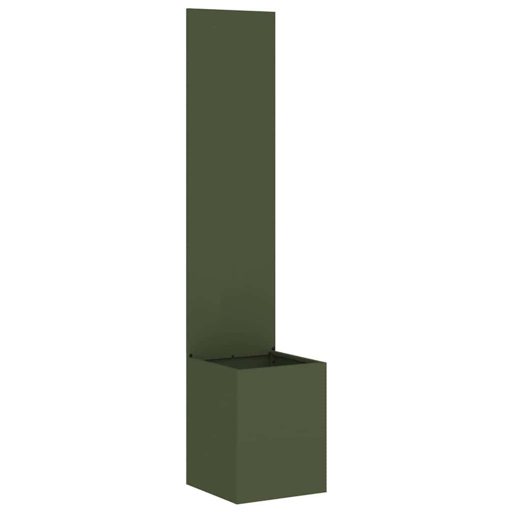 Garden Privacy Screen Olive green 32 x 150 cm Cold-rolled steel