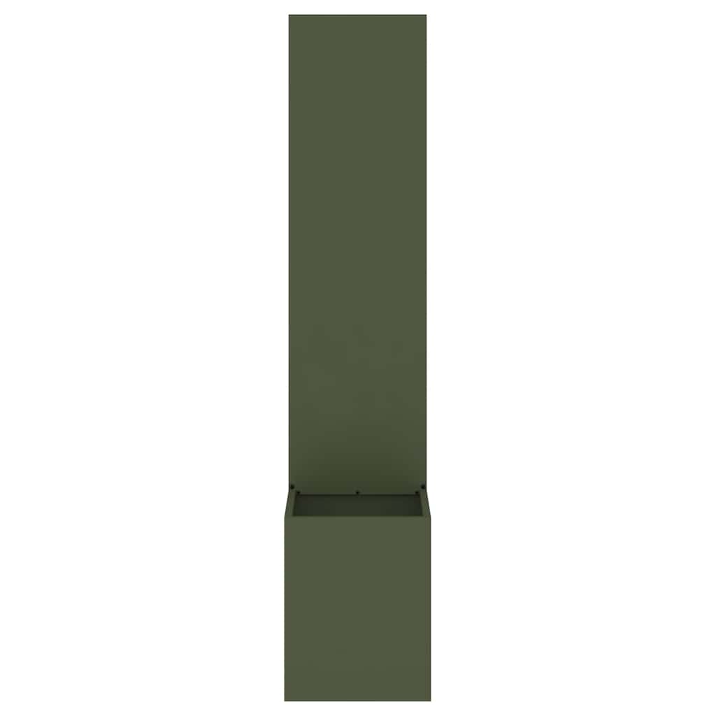Garden Privacy Screen Olive green 32 x 150 cm Cold-rolled steel