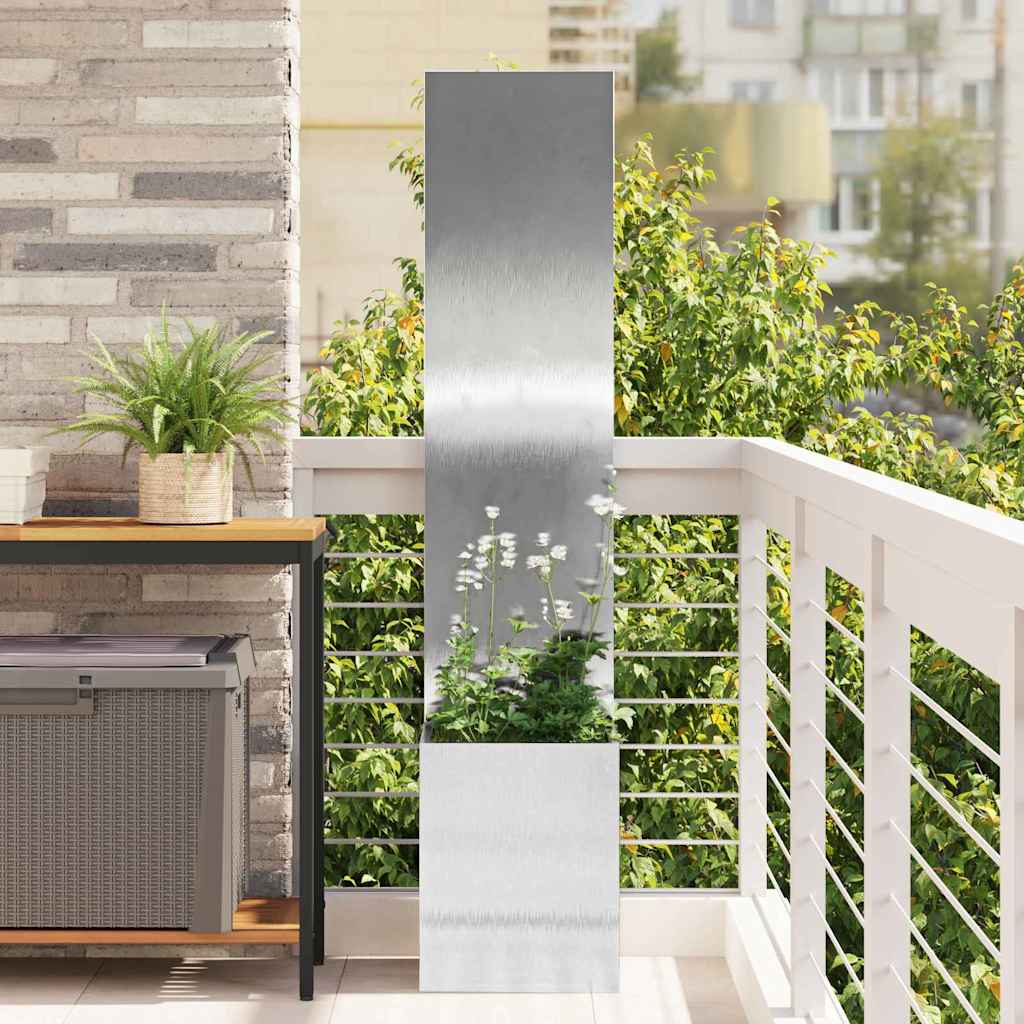 Garden Privacy Screen Sliver 32 x 150 cm Stainless steel