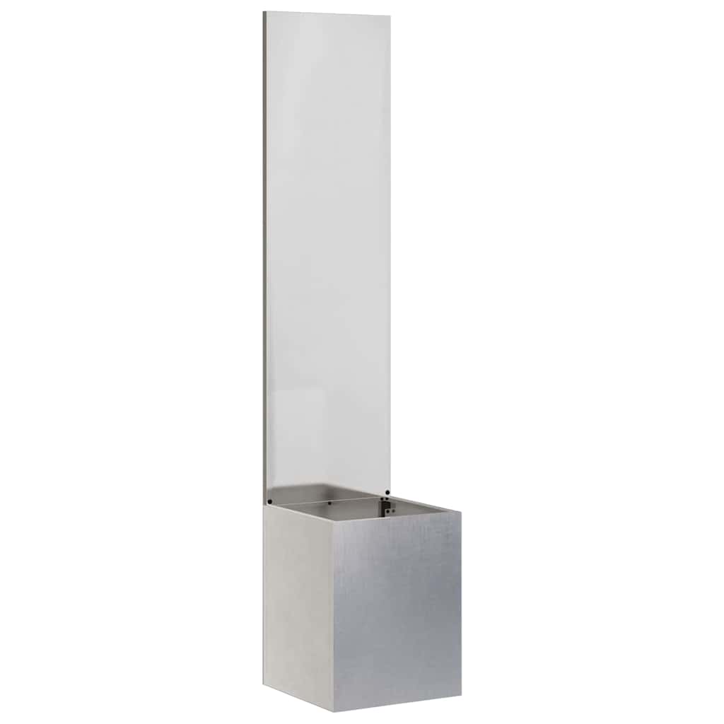 Garden Privacy Screen Sliver 32 x 150 cm Stainless steel