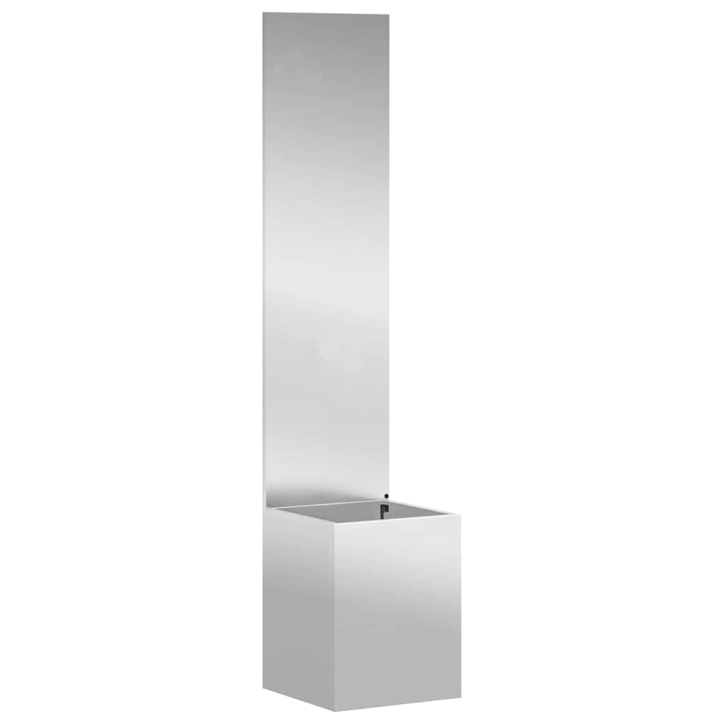 Garden Privacy Screen Silver 32 x 150 cm Galvanised steel