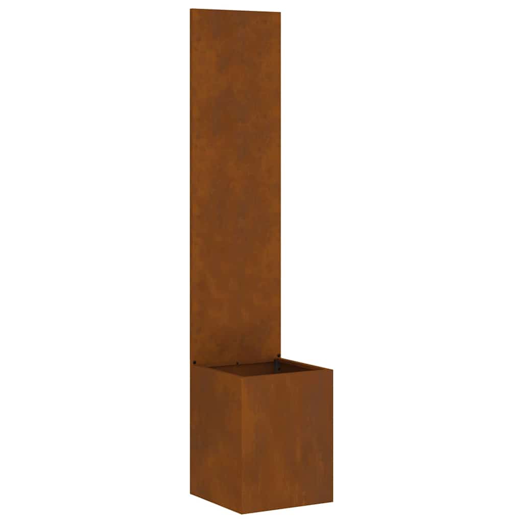 Garden Privacy Screen Rusty 32 x 150 cm Weathering steel