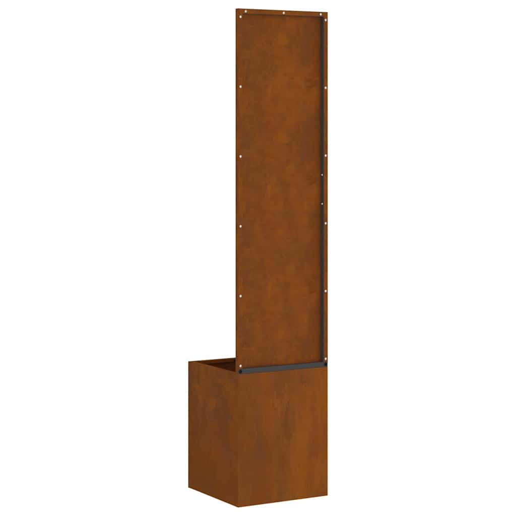 Garden Privacy Screen Rusty 32 x 150 cm Weathering steel