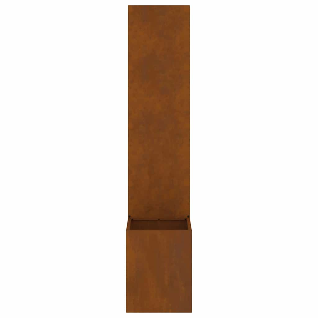 Garden Privacy Screen Rusty 32 x 150 cm Weathering steel