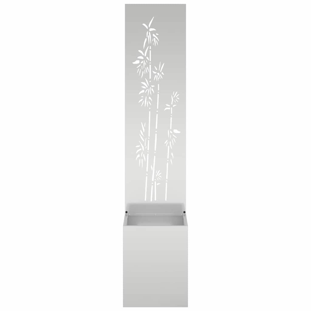 Garden Privacy Screen Silver 32 x 150 cm Galvanised steel