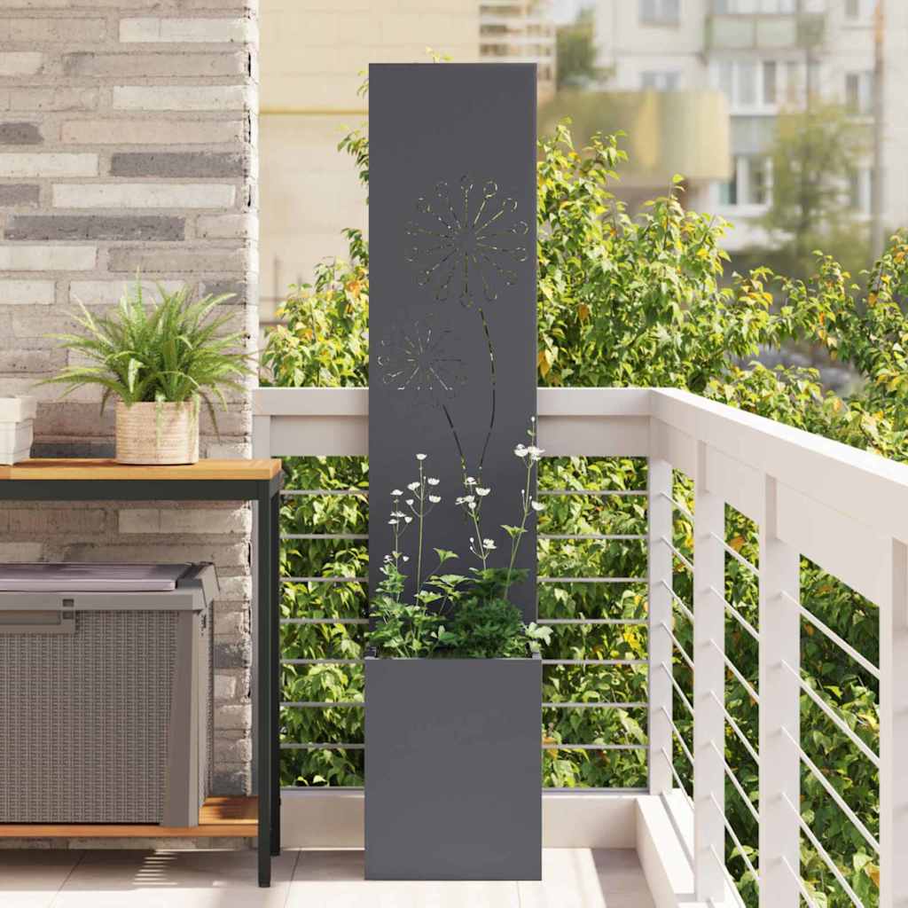 Garden Privacy Screen Anthracite 32 x 150 cm Cold-rolled steel