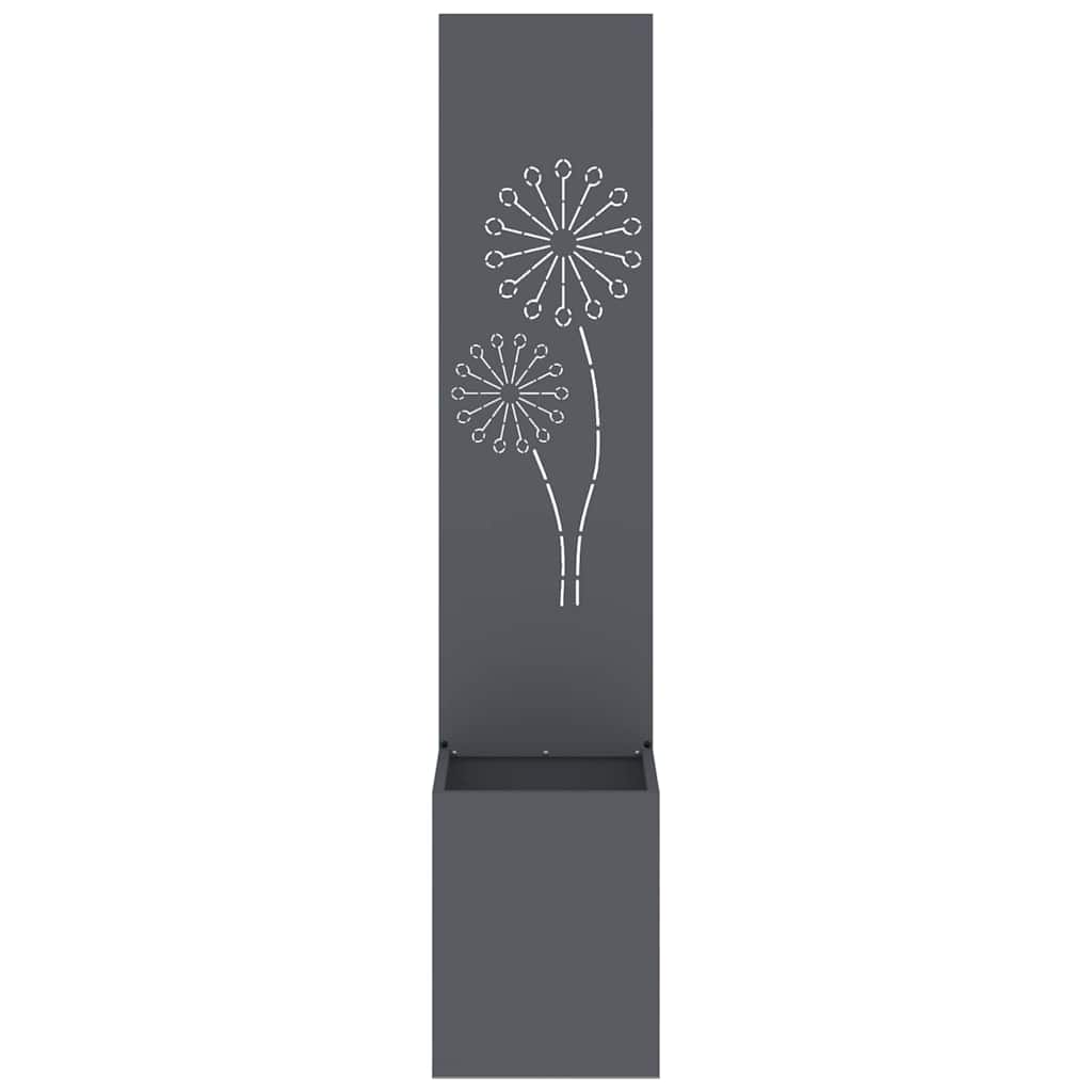 Garden Privacy Screen Anthracite 32 x 150 cm Cold-rolled steel