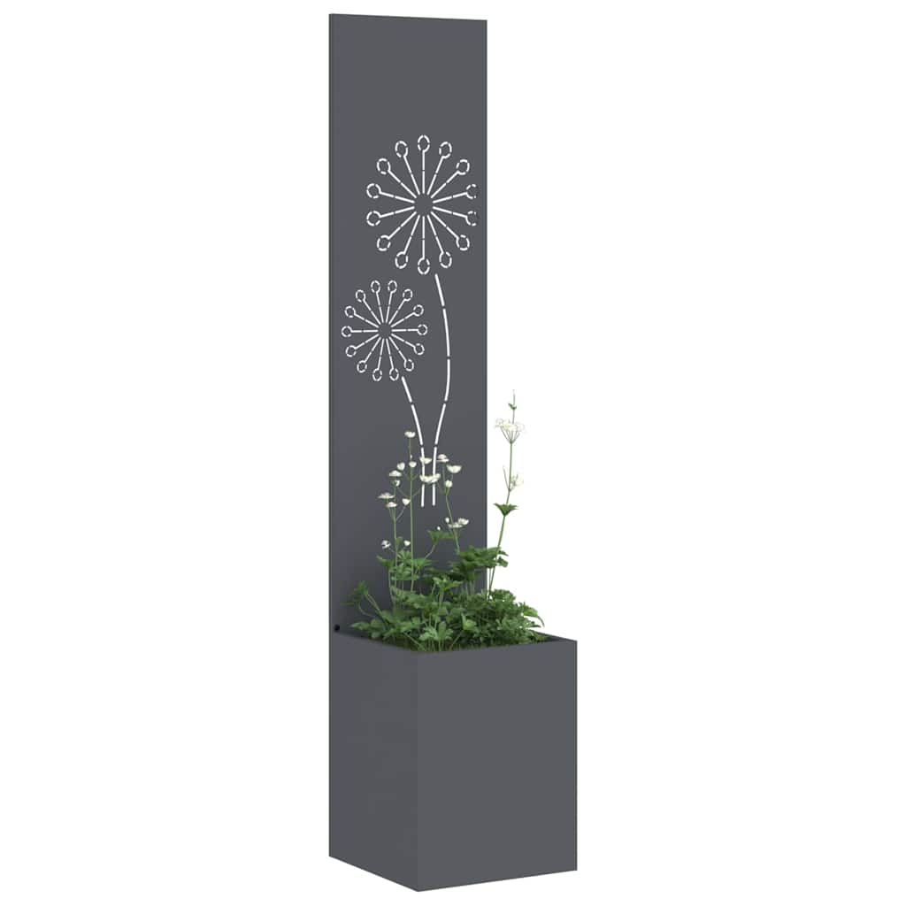 Garden Privacy Screen Anthracite 32 x 150 cm Cold-rolled steel