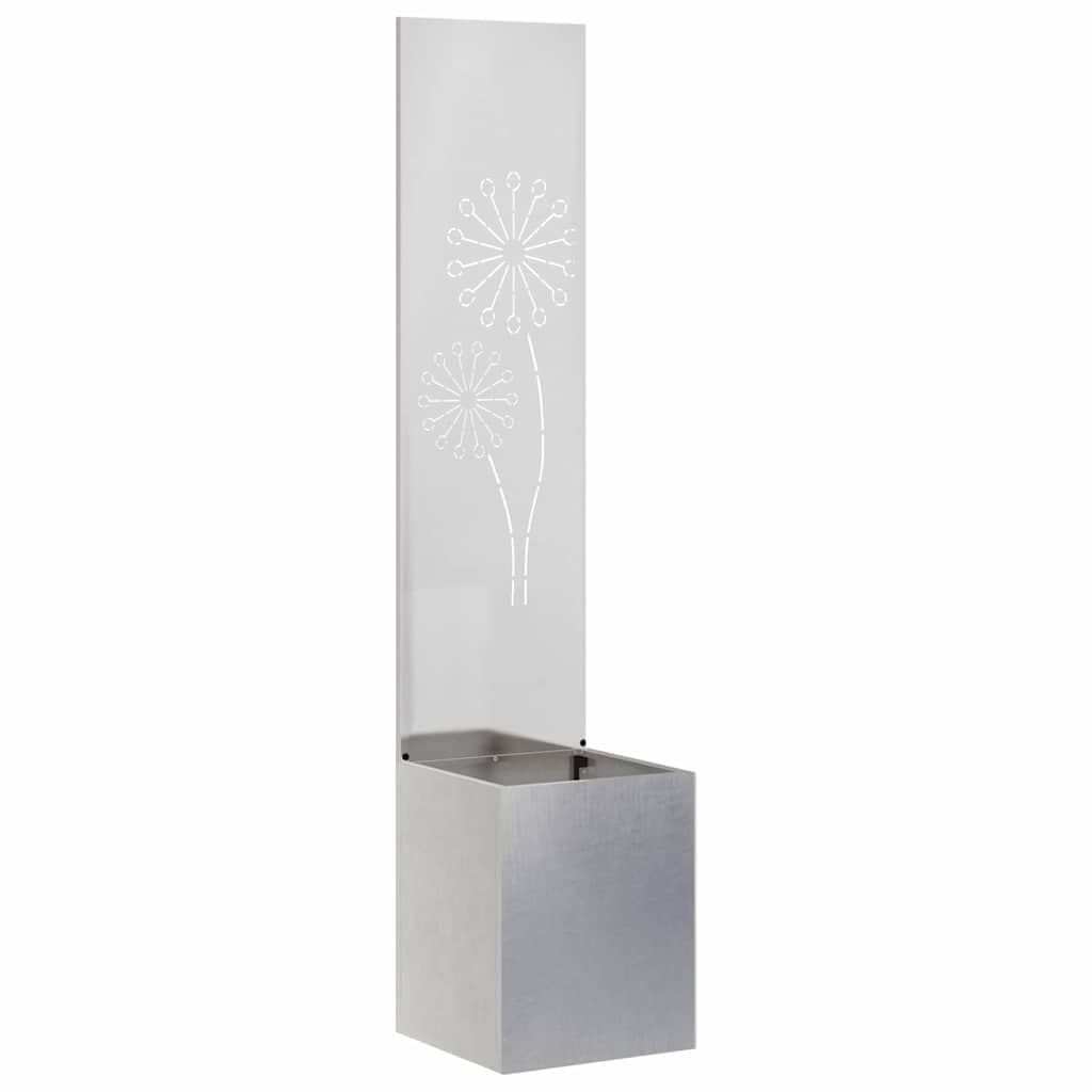 Garden Privacy Screen Sliver 32 x 150 cm Stainless steel