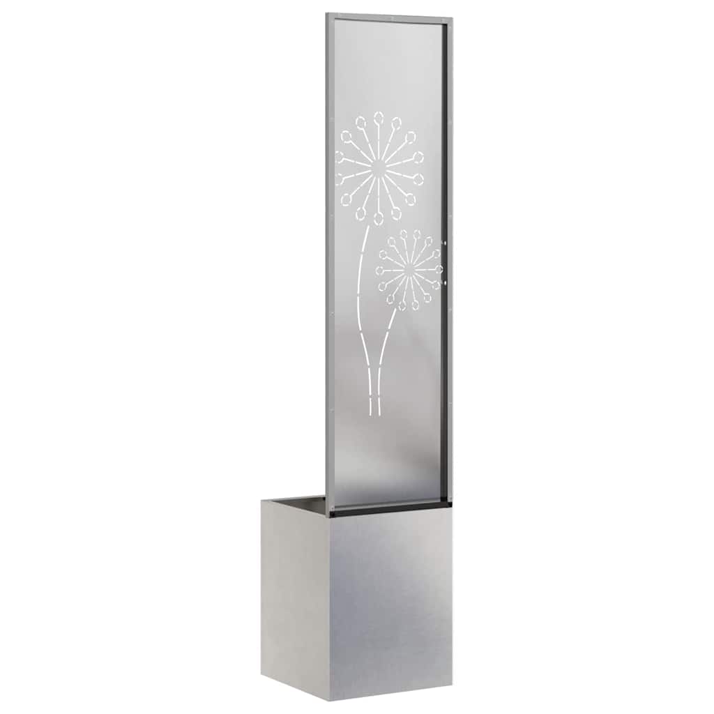 Garden Privacy Screen Sliver 32 x 150 cm Stainless steel