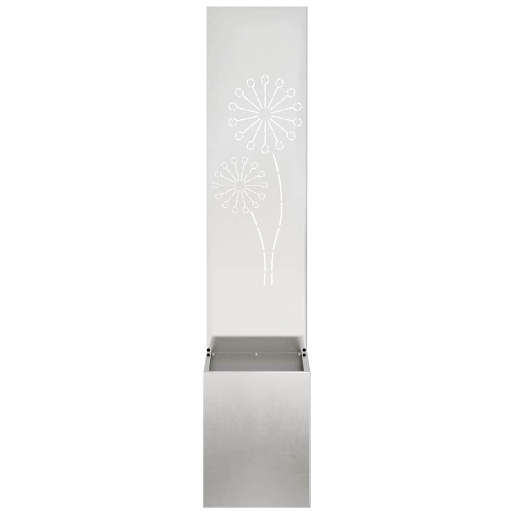 Garden Privacy Screen Sliver 32 x 150 cm Stainless steel