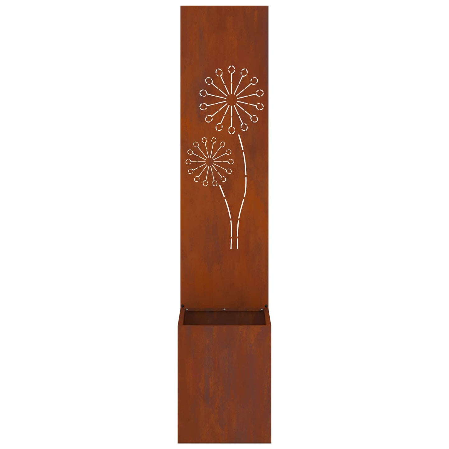 Garden Privacy Screen Rusty 32 x 32 x 150 cm Weathering steel