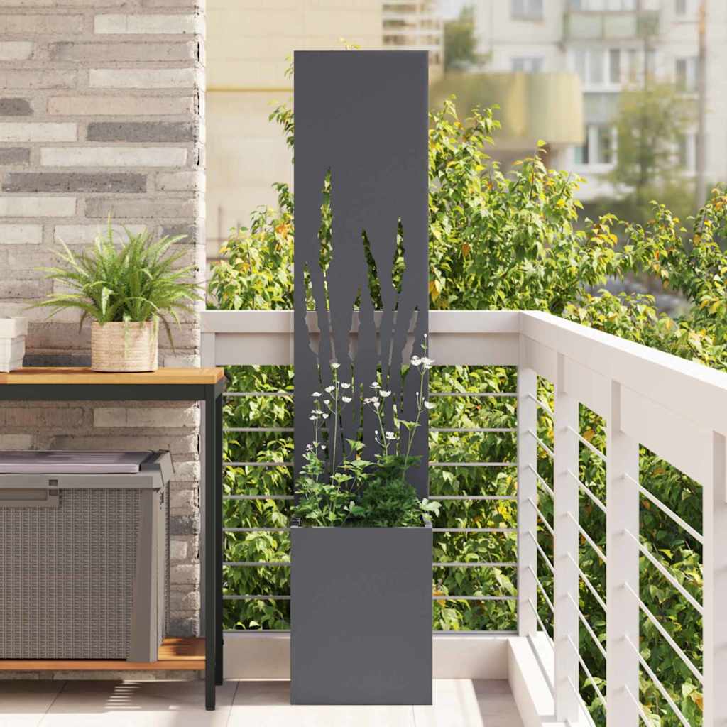 Garden Privacy Screen Anthracite 32 x 150 cm Cold-rolled steel