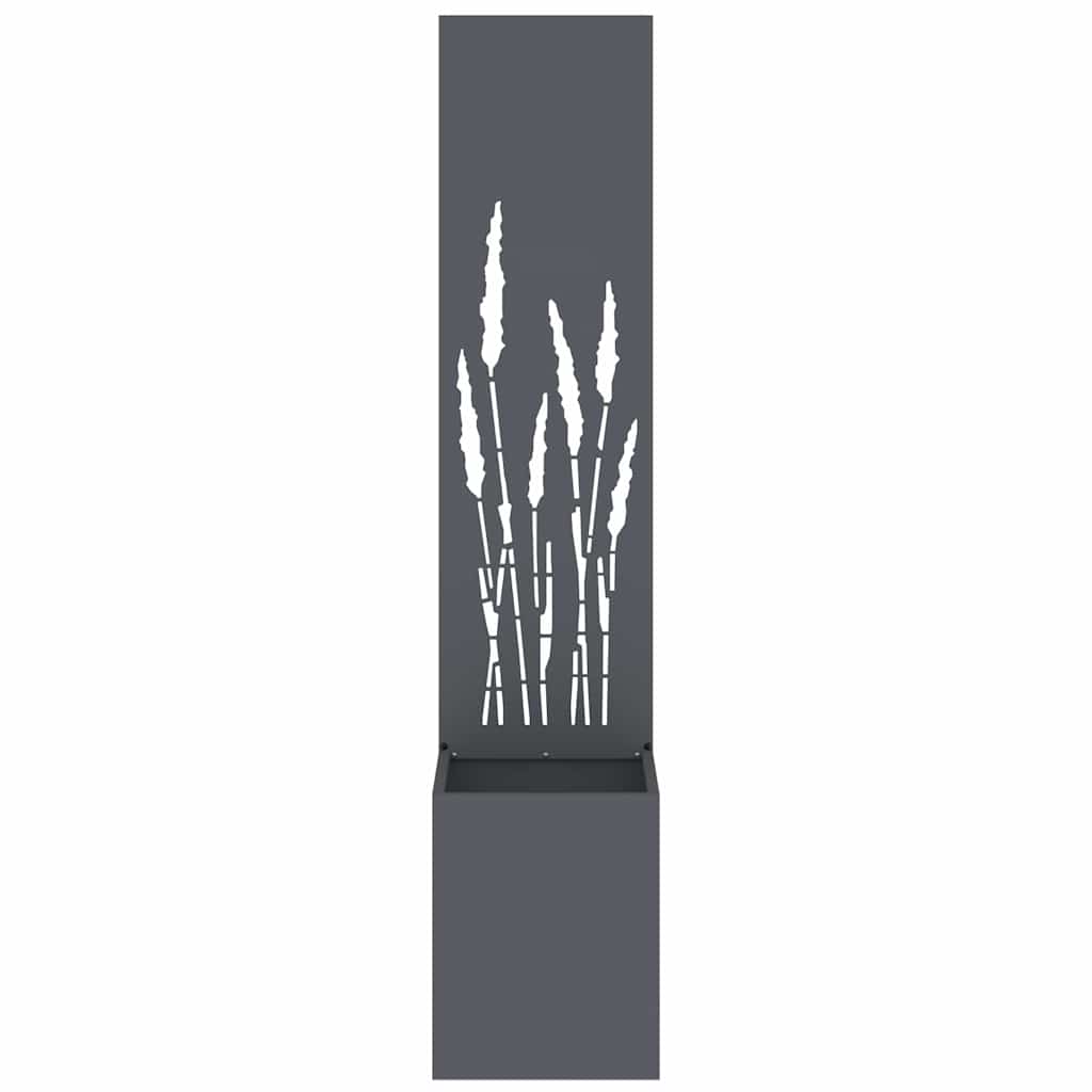 Garden Privacy Screen Anthracite 32 x 150 cm Cold-rolled steel
