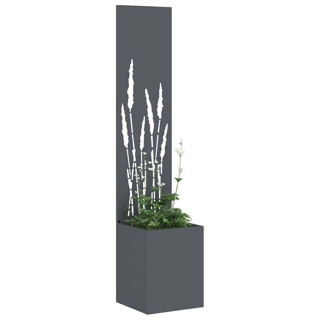 Garden Privacy Screen Anthracite 32 x 150 cm Cold-rolled steel