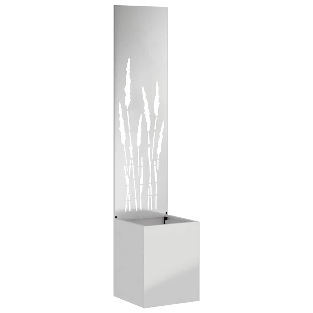 Garden Privacy Screen Silver 32 x 150 cm Galvanised steel