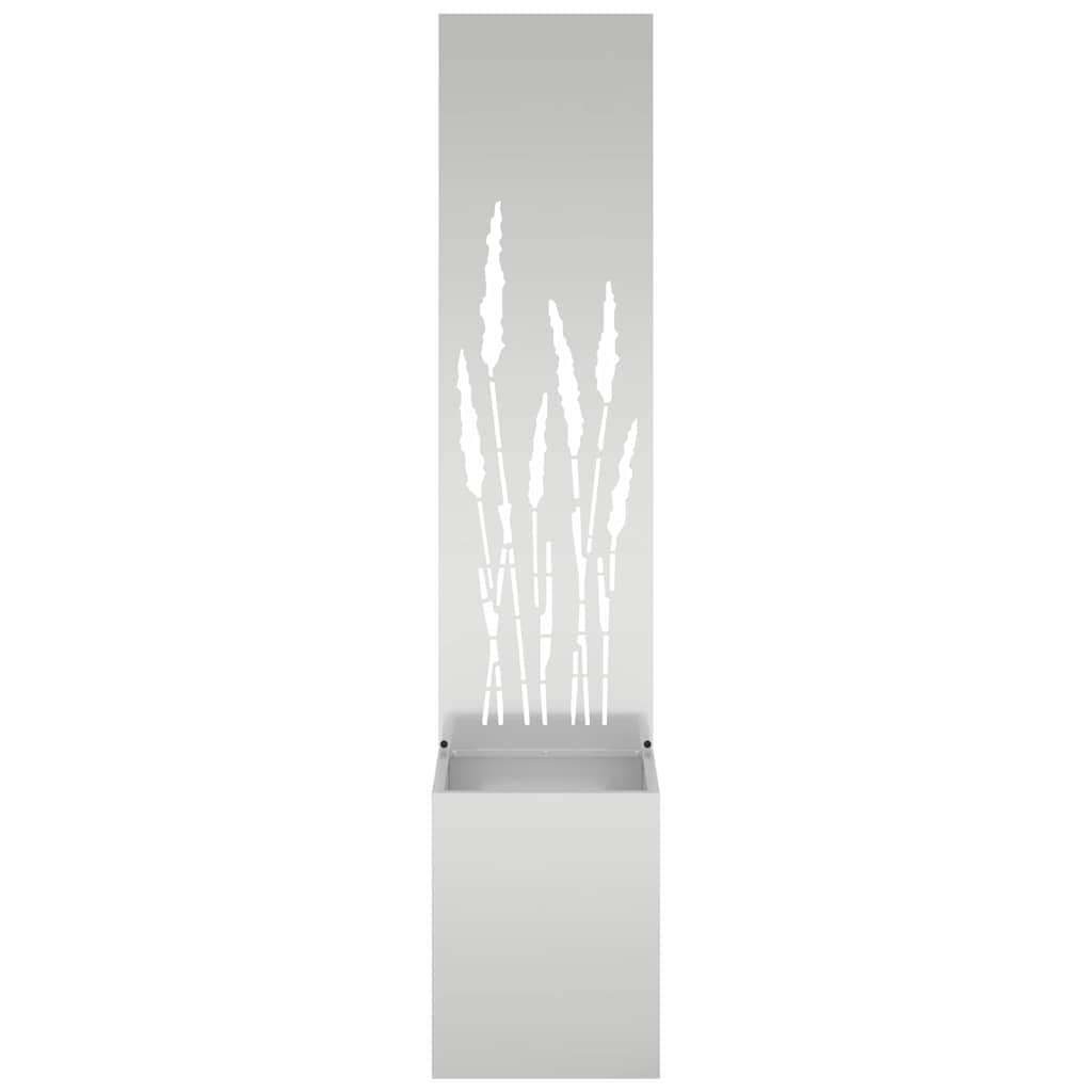 Garden Privacy Screen Silver 32 x 150 cm Galvanised steel