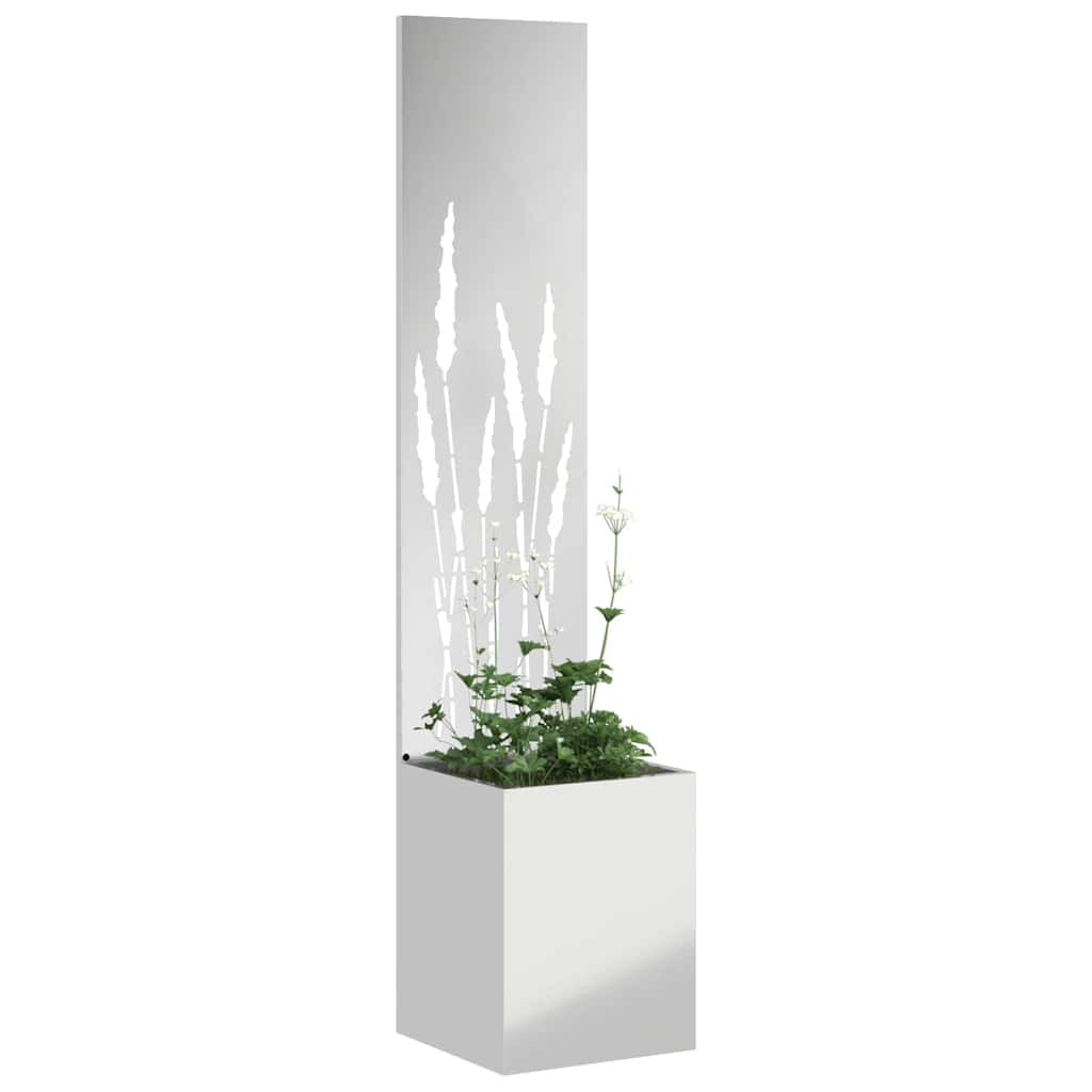 Garden Privacy Screen Silver 32 x 150 cm Galvanised steel