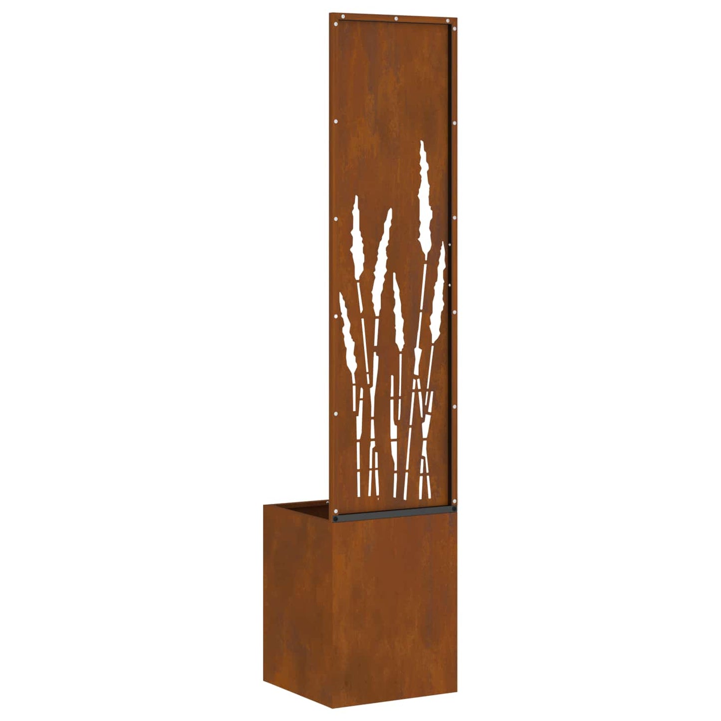 Garden Privacy Screen Rusty 32 x 32 x 150 cm Weathering Steel