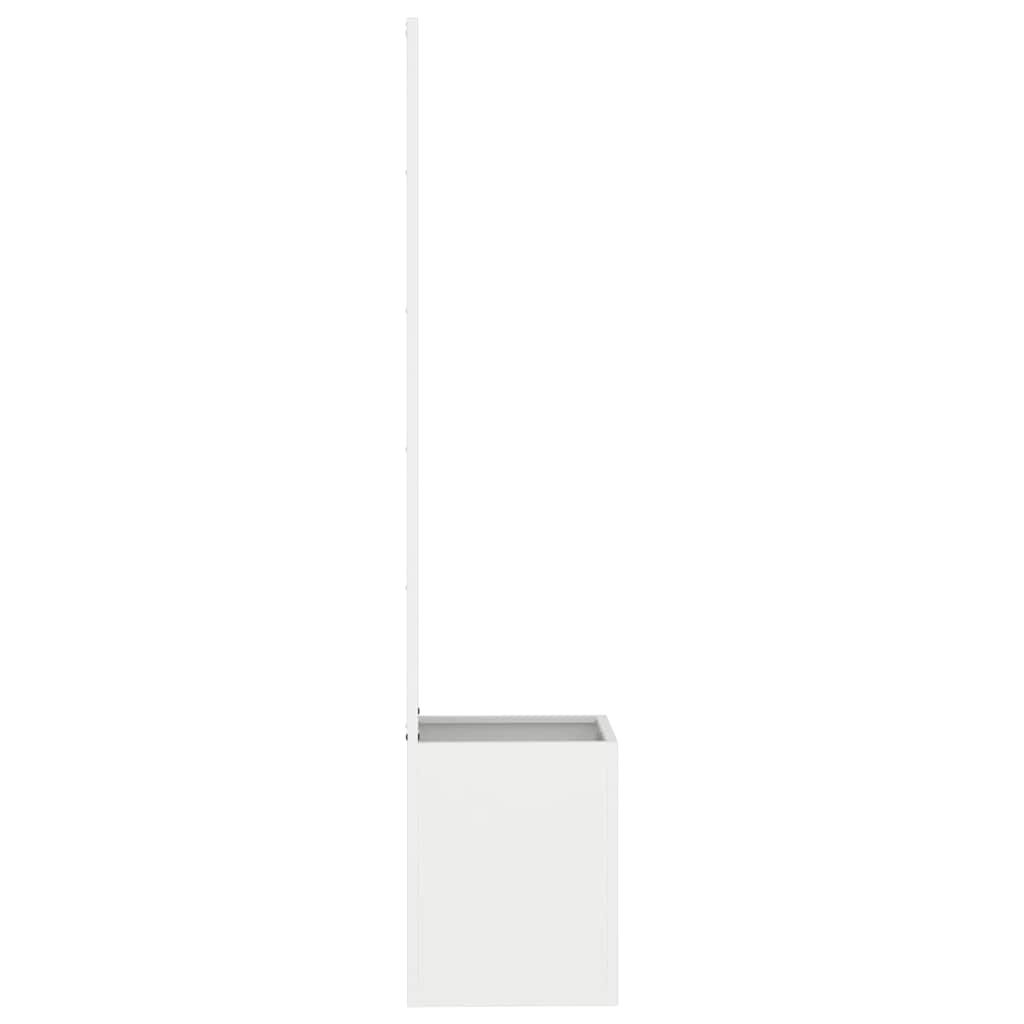 Garden Privacy Screen White 32 x 32 x 150 cm Cold-rolled steel