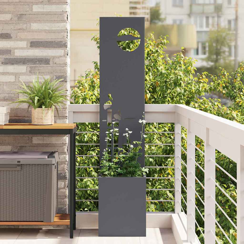 Garden Privacy Screen Anthracite 32 x 150 cm Cold-rolled steel