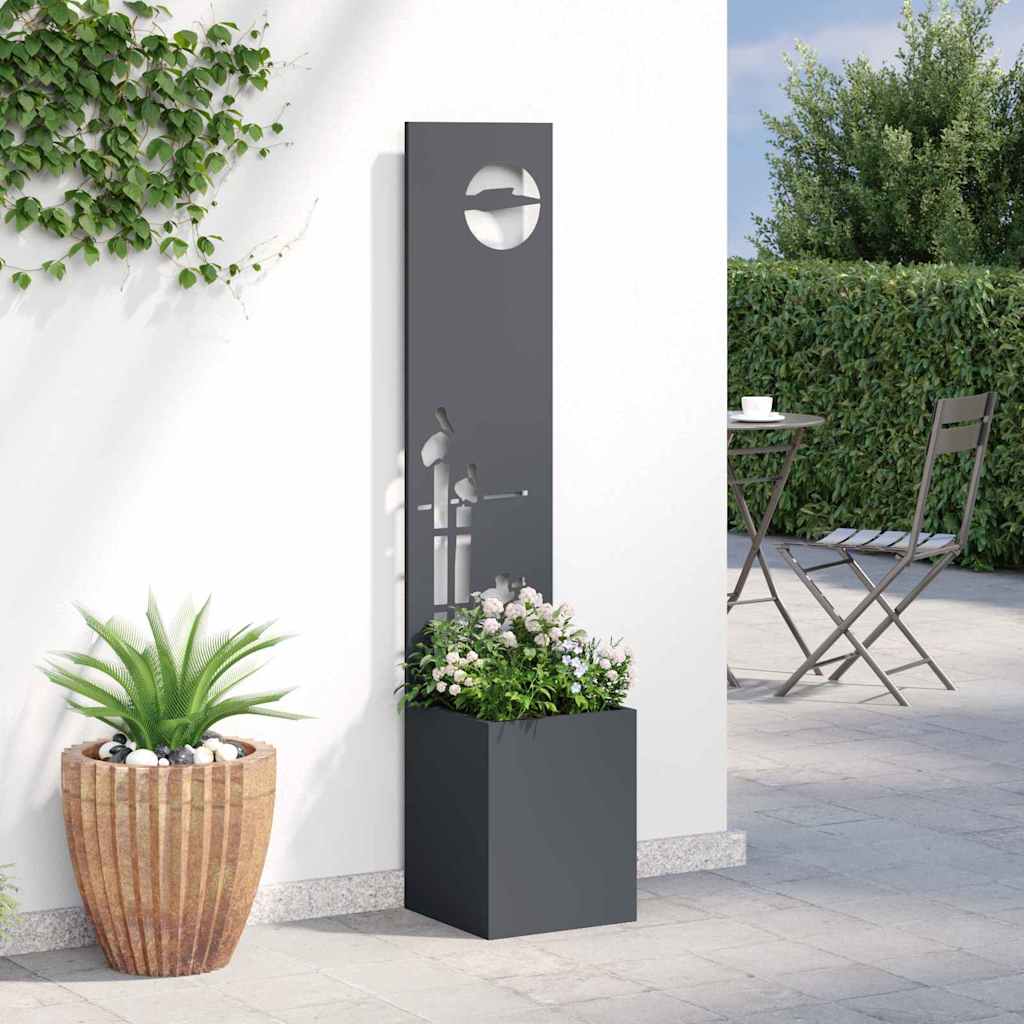 Garden Privacy Screen Anthracite 32 x 150 cm Cold-rolled steel