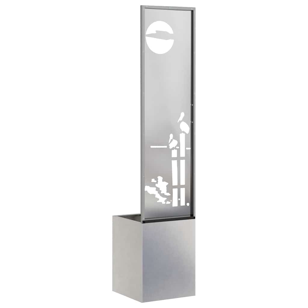 Garden Privacy Screen Sliver 32 x 150 cm Stainless steel