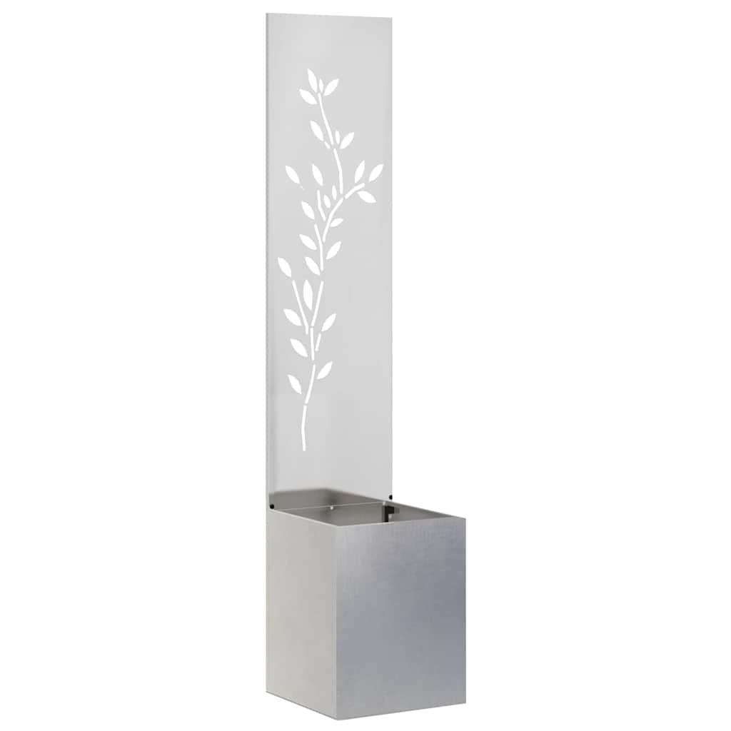 Garden Privacy Screen Sliver 32 x 32 x 150 cm Stainless steel