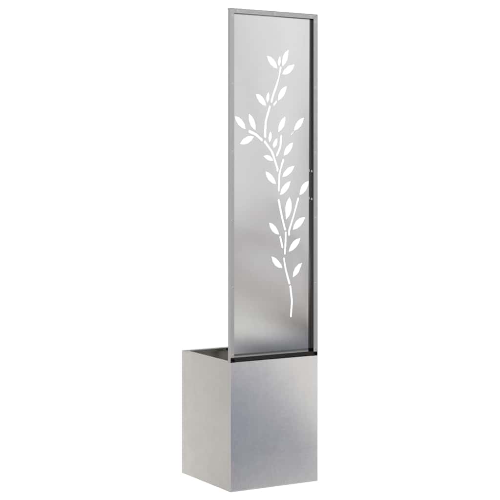 Garden Privacy Screen Sliver 32 x 32 x 150 cm Stainless steel