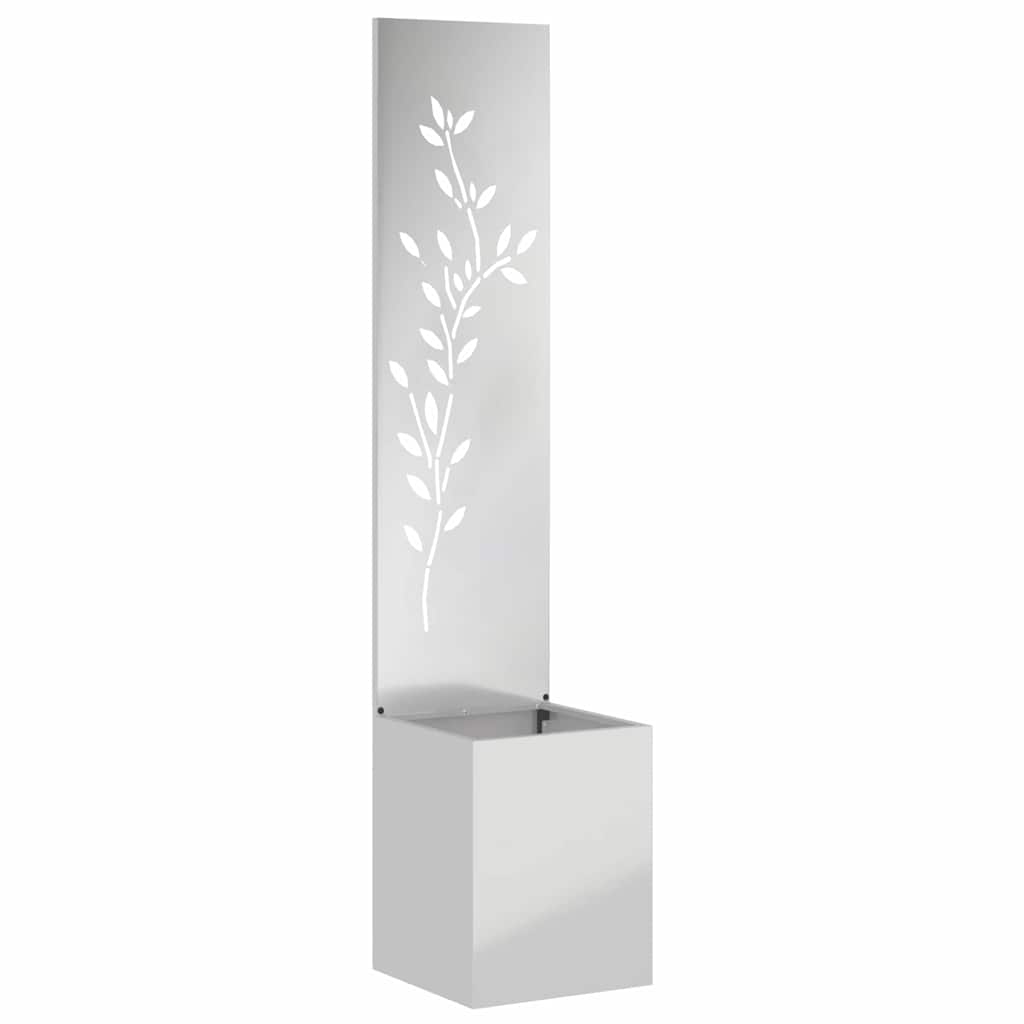 Garden Privacy Screen Silver 32 x 32 x 150 cm Galvanised steel