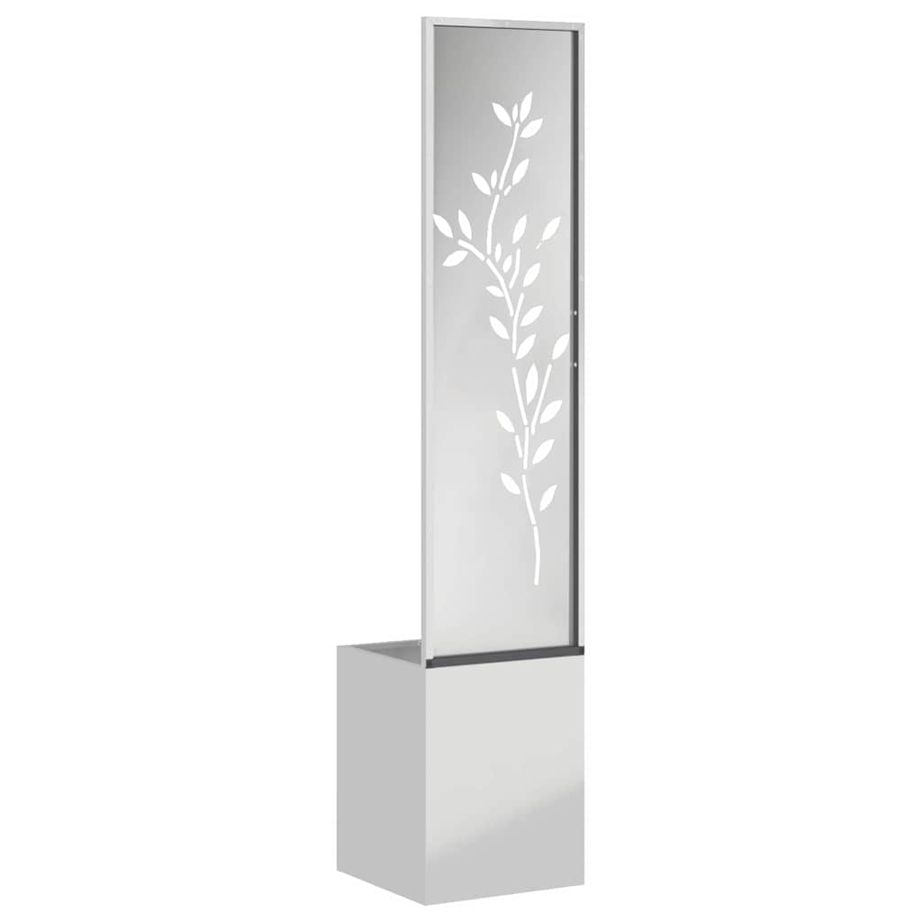 Garden Privacy Screen Silver 32 x 32 x 150 cm Galvanised steel