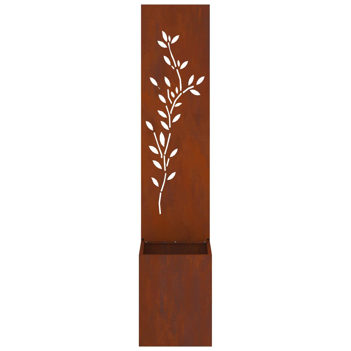 Garden Privacy Screen Rusty 32 x 32 x 150 cm Weathering steel