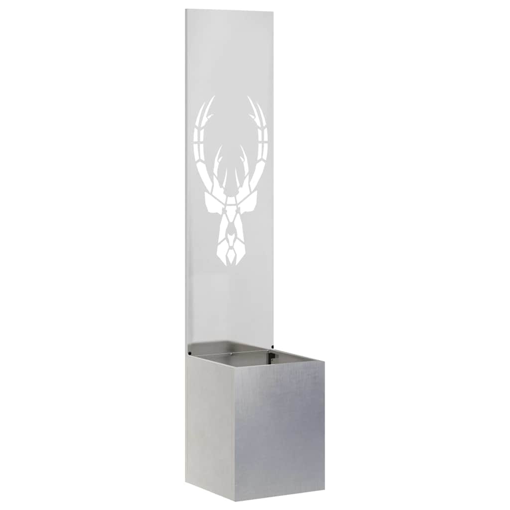 Garden Privacy Screen Sliver 32 x 32 x 150 cm Stainless steel