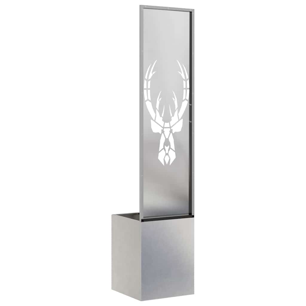 Garden Privacy Screen Sliver 32 x 32 x 150 cm Stainless steel