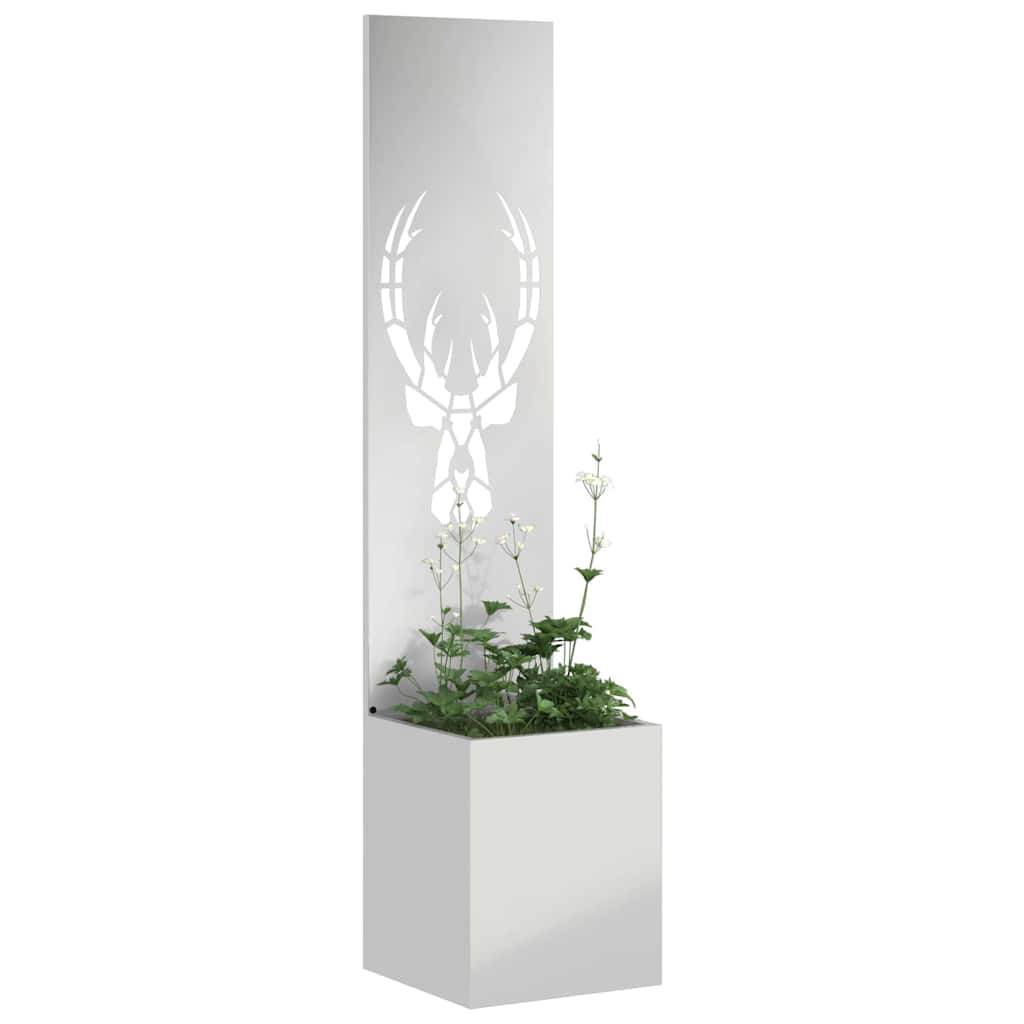 Garden Privacy Screen Silver 32 x 32 x 150 cm Galvanised steel