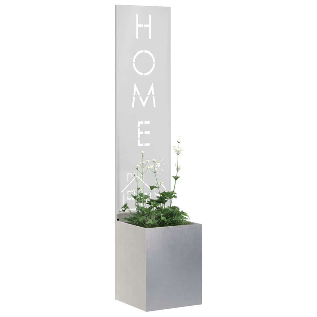 Garden Privacy Screen Sliver 32 x 32 x 150 cm Stainless steel
