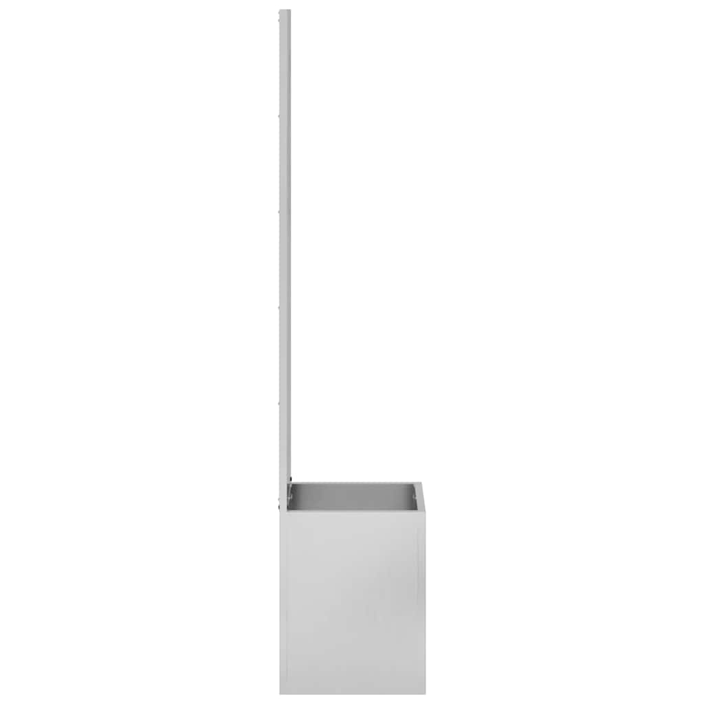 Garden Privacy Screen Sliver 32 x 32 x 150 cm Stainless steel