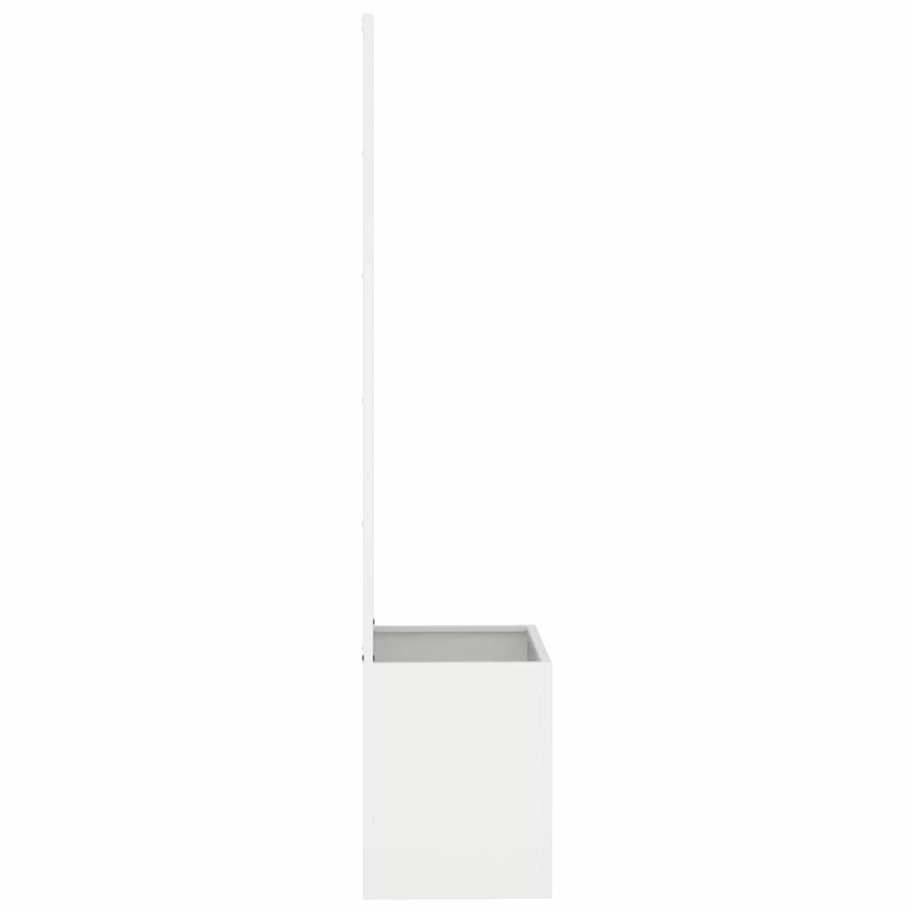 Garden Privacy Screen White 50 x 150 cm Cold-rolled steel